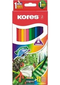 Resim Kores Aquarel Boya Kalemi + Kalemtraş 