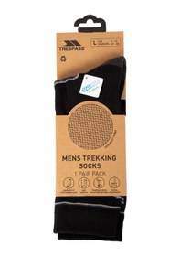 Resim Trespass Trespass Rizzle Eco - Recycled Yarn Mens Socks Erkek Siyah Çorap Blk Siyah 