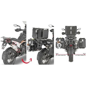 Resim Gıvı Plor7710cam Ktm 790 Adventure 19-20 - Adventure R 19-20 - 890adv. 21-22 Yan Çanta Taşıyıcı Çok Renkli 