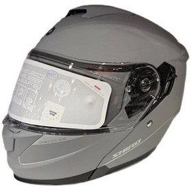 Resim Shiro Discover Sv Çene Açılır Kask Mat Gri 