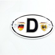 Resim Etiketçilere Özel Oval Almanya (D) Cam Süsü Pleksi Vantuzlu Arma (552066979) 