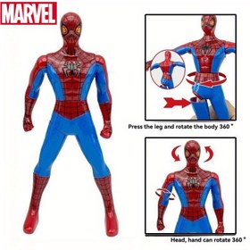 Resim 1/4 adet MARVEL Örümcek Adam & Kaptan Amerika & Demir Adam & Hulk İtme ve Döndürme Aksiyon Figürü Bebek, Avengers Temalı Zarif Eğlenceli Eklemli Tasarım Marvel Hayranlarının Masa Üstü Sergileme Süsü İçin Toplanabilir Heykelcik, Şık Doğum Günü Ya da Tatil Hediyesi 