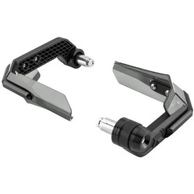 Resim Siyah Motosiklet El Korumaları, 78 "" Gidon İçin Eloksallı Motosiklet El Korumaları Rüzgar Koruyucu Evrensel, 