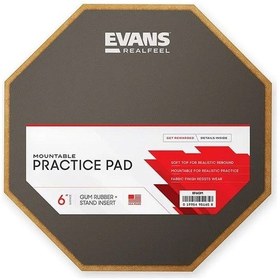 Resim Evans Practice Pads Rf6gm 6 İnch Tek Taraflı Çalışma Pedi 