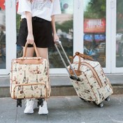 Resim Şık Paris Temalı Kadın Seyahat Trolley Çantası –, Elde Yıkanabilir, Çok Bölmeli, Karışık Renkler, Kısa Geziler & İş Seyahatleri İçin Mükemmel, Seyahat Bagajı 