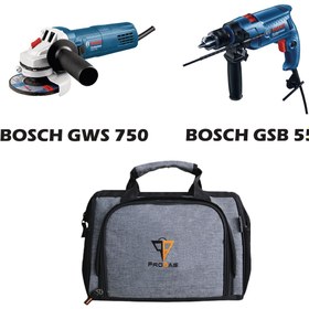 Resim Bosch GSB 550 / BOSCH GWS 750 / PROBAG PB-TTC002 TAKIM ÇANTASI 