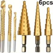 Resim 6 Adet 4-20, 4-12 Ve 3-12 Mm Boyutlarında Titanyum-Krom Döküm Demir Kesiciler, 3, 6 Ve 8 Mm Boyutlarında Da. Bu Dayanıklı, Uzun Ömürlü Çok Fonksiyonlu Freze Araçları, Metal Çekirdek Delme Ve Ahşap İşleme İçin Uygun, Metal İşleme İçin Geliştirilmiş Matkap Gücü Sunar. | Hassas Matkap Uçları | Dayanıklı Matkap Uçları, Metal Matkap Uçları. 