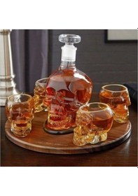 Resim Mobgift Mobgift Kuru Kafa Tasarım Cam Şişe Sürahi 350 Ml 