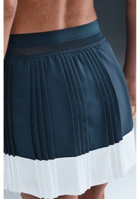 Resim Nike Cout Dri-fit Advantage Tenis Skirt İç Cepli Pileli Kadın Tenis Eteği Lacivert 
