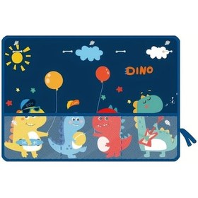 Resim Xuweiwei Araba İçin Dinozor Balon Desenli Emniyetli Vantuzlu Güneşlik Yanal Cam Koruma 