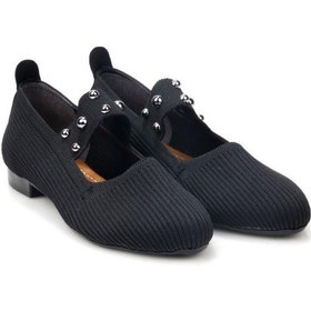 Resim Papuçcity Sprs 03179 Kadın Triko Günlük Babet Sıyah 