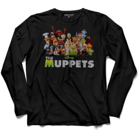 Resim Kendim Seçtim The Muppets Kaplumbağa Kermit Uzun Kollu Tişört Baskılı Çocuk T-shirt 