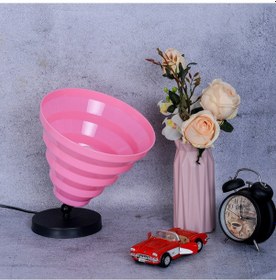 Resim Facto Dekoratif Obje Alan Yer Köşe Bahçe Aydınlatması Lambader Abajur Pembe Pembe - Siyah 