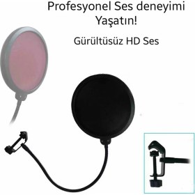 Resim Esplendor Ally Çift Katman Stüdyo Için Mikrofon Pop Filtre YOUTUBER-(5775) - URN9086-2064 