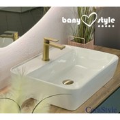 Resim Genel Markalar Cerastyle One Lavabo 55x45 Cm (batarya Delikli) 