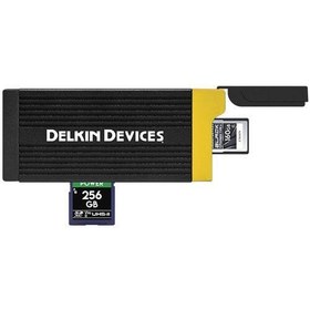 Resim Delkin Devices CFexpress Type A & UHS-II SDXC Hafıza Kartı Okuyucu DDREADER-58 