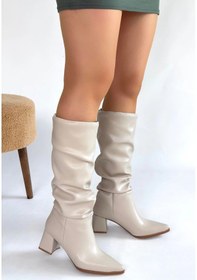 Resim Pitay Ten Cilt Topuklu Çizme Çok Renkli 