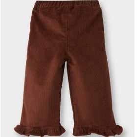 Resim Defacto Kız Bebek Beli Lastikli Wide Leg Düz Paça Kadife Pantolon G1665a525wnbn319 Kahve-bn319 