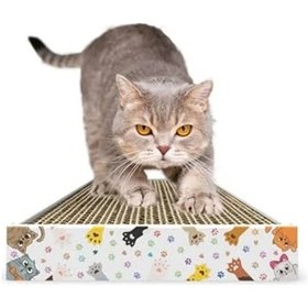Resim Kedi Tırmalama Tahtası, Doğal Kartondan, 47x17 Cm 