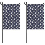 Resim Baykuş 2'li Çift Taraflı 12x18inch Bahçe Bayrağı, Dış Mekan-a7 12+ 