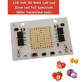 Resim DoraLed 220 Volt 50 Watt Full Spectrum Cob Led Grow Led Bitki Ledi 