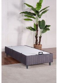 Resim Premium Bamboo Sleepy Baza Gri Başlık & Yatak Dahil Değildir 90 x 190 