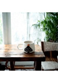 Resim Yılbaşı Özel Kabartmalı Ağaç El Yapımı Kupa 