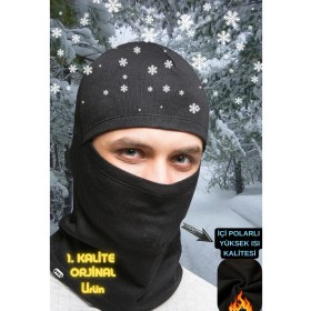 Resim Gyes Motorcu Kayakçılar ve Kuryeler Için Outdoor Termal Ghost Kar Maskesi, Motor Kaskı Içi Bere Balaklava 