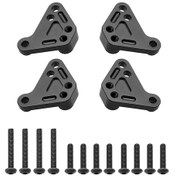 Resim Monyee Traxxas Maxx V2 89086-4 Widemaxx 1/10 İçin Metal Gövde Yüksekliğini Artıran Ön-arka Amortisör Alt Takımı 4 Adet 