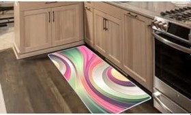 Resim Colorix Carpet Kaymaz Taban Tezgah Önü Mutfak Paspası 75x150 Cm No: 049 