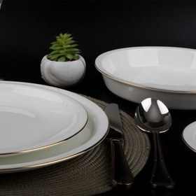 Resim Evaliza Alaia Gold 101 Parça 12 Kişilik Yemek Takımı 