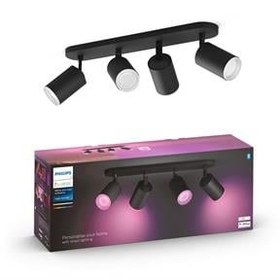 Resim Philips Hue Fugato Akıllı Led Spot Lamba 4x4.2W v2, Siyah 