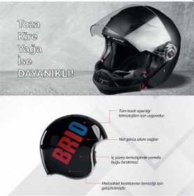 Resim Brio Motosiklet Kask İçi, Kask Camı Temizleme Spreyi 200ml 2'li Paket 