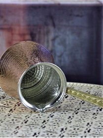 Resim Klasik Bakır Sütlük Cezve 600 ml 