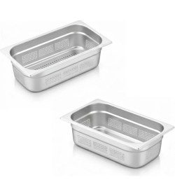 Resim Üret Çelik Üret Delikli gastronom Küvet Gn 1/3 150 MM 5,7 lt 