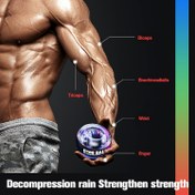 Resim 1 adet Demir Kendi Başlatma Bilek ve Dirsek Güçü Gyroscopic Top Kolu, Parmak, Kemi ve Kas Egzersizi için - Taşınabilir Kavrama Güçü Antrenörü, Ev Kullanımı, Egzersiz Topu | Dinamik Gyroscopic Top | Dayanıklı Yapı 