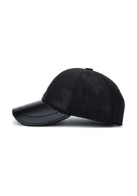 Resim Tamer Tanca Erkek Deri & Tekstil Siyah Beyzbol Şapka 524 1143 Spk Sk25-26 Sıyah Kmflj Siyah Melanj 