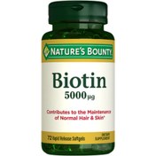 Resim NATURE'S BOUNTY Biotin 5000 mcg 72 Kapsül 