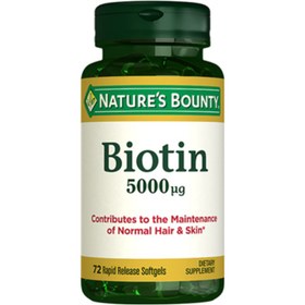 Resim NATURE'S BOUNTY Biotin 5000 mcg 72 Kapsül 