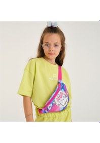Resim Coral High Kız Çocuk Günlük Bel Çantası - Mavi Pembe Dondurma Unicorn Çok Renkli 