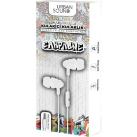Resim Urban Sound Kablolu Kulakiçi Kulaklık Uk-64 