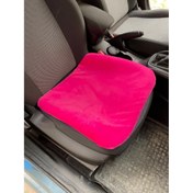 Resim Oto Aksesuarcım Yumuşak Tüylü Peluş Serme Oto Koltuk Koruyucu Minder Ön Tekli Fuşya Pembe 