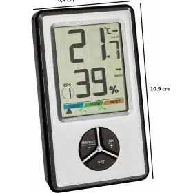 Resim Tfa Dostmann Dijital Sıcaklık ve Nem Ölçer, Termometre - Higrometre 
