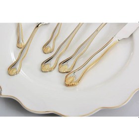 Resim 36 Parça Kaşık Çatal Bıçak Takımı - Diana Gold Royal Mademoıselle Gold 