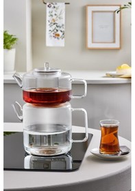 Resim Karaca Flat Borosilikat Cam Çaydanlık 