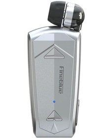 Resim Qingmipy Fineblue F520 Bluetooth 5.3 İş Kulaklığı: Teleskopik Kollu, Tek Kulaklı Girişli, El İsteksiz Konuşma, 10 Saat Konuşma Süresi, Gümüş 