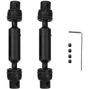 Resim Mufunye Wpl B1 B16 Rc Araçlar İçin 2 Adet Metal Şaft 58-72mm - Siyah/gümüş 