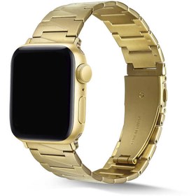 Resim Watch 7 45mm Uyumlu KRD-48 Metal Zore Kordon-Gold 