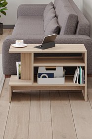 Resim Hofga Sümela Raflı Yan Sehpa - Gazetelik, Dergilik, Kitaplık 