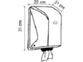 Resim Vialli İçten Çekmeli Kağıt Havlu Dispenseri Şeffaf Vialli OG1T 